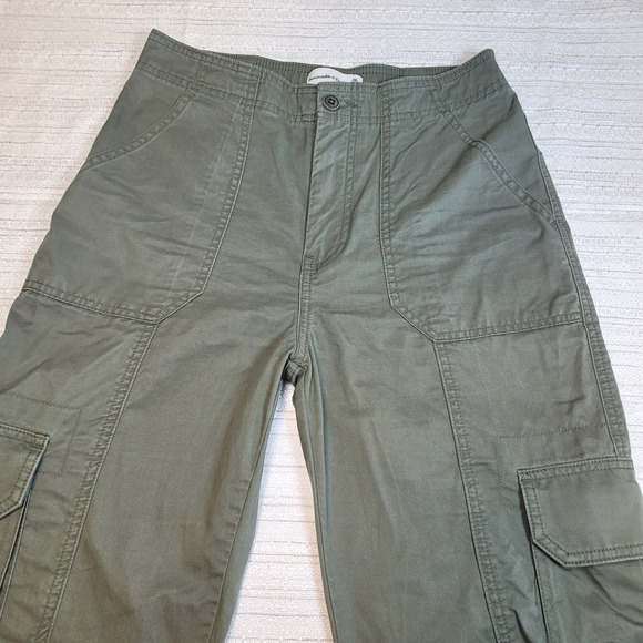 Abercrombie & Fitch Pants Women Fit 28x30 (Tag 26) Cargo Military Paratrooper Y2 - Picture 2 of 12